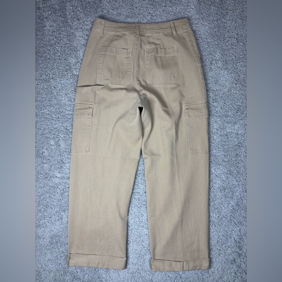 Sandy Liang Pants Womens 6 Wide Leg Baggy 6 Pockets Cotton Classic Vacation - Picture 3 of 3